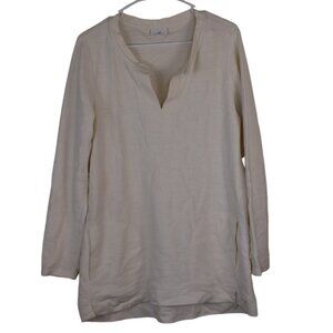 J. Jill  Cotton Casual Pullover Long Sweatshirt Athleisure Loungewear Lagenlook